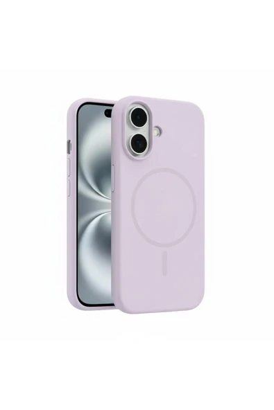 Coverzone İphone Air İle Uyumlu MagSafe ile uyumlu Kablosuz Şarj Özellikli Kadife İç Yüzey Silikon Kılıf ürün görseli 1