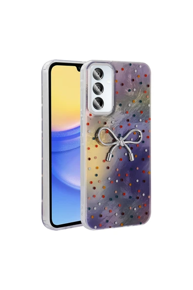 Coverzone Galaxy S25 Plus İle Uyumlu Figürlü Ponti Silikon Telefon Kılıfı Gökküşağı Kurdele ürün görseli 1