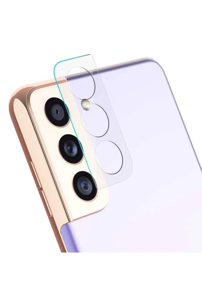Coverzone Galaxy S22 Uyumlu Kamera Lens Koruyucu Temperli Cam Şeffaf ürün görseli 1
