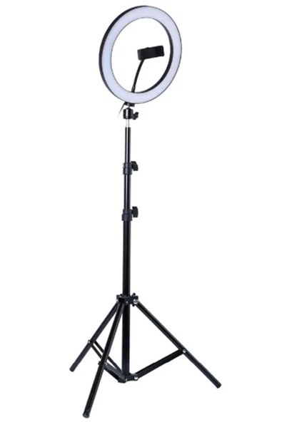 Coverzone Youtuber Led Selfie Işığı Telefon Tutuculu Tripod 14 Inç 2.1 M ürün görseli 1