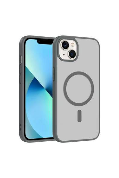 Coverzone iPhone 14 İle Uyumlu Kılıf Manyetik Kablosuz Şarj Uyumlu iPhone 14 için kilif Z-Babet ürün görseli 1