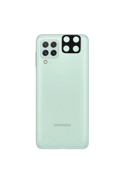 Coverzone Samsung Galaxy A22 4g Ile Uyumlu 3d Kamera Lens Koruma Z-panoply Tam Kaplayan Kamera Koruma Siyah ürün görseli 1