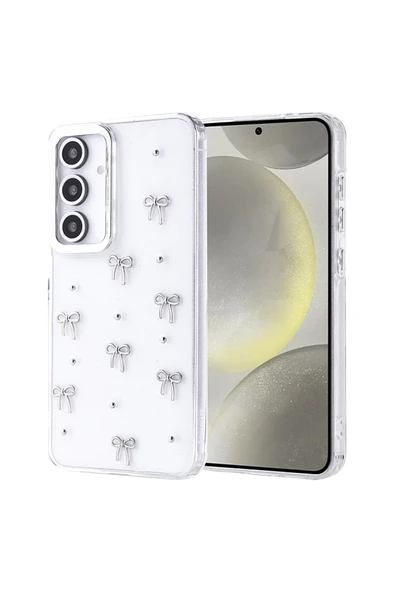 Coverzone Samsung Galaxy S24 FE ile uyumlu Kılıf Airbag Köşeli Şeffaf Baskılı Z-Kutup ürün görseli 1