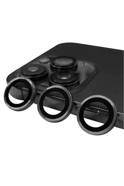Coverzone Iphone 14 Pro Max Ile Uyumlu Profesyonel Kamera Lens Koruma Camcov Gri ürün görseli 1