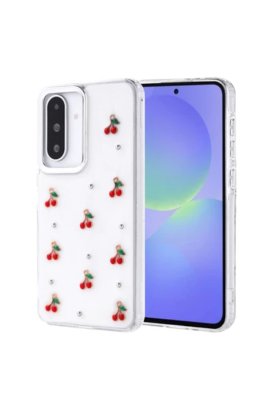 Coverzone Samsung Galaxy A56 ile uyumlu Kılıf Airbag Köşeli Şeffaf Baskılı Z-Kutup ürün görseli 1