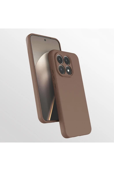 Coverzone Xiaomi Mİ 15T İle Uyumlu Z-Mara Lansman Arka Kapak Lens Korumalı Pürüzsüz Yüzey Kahverengi ürün görseli 1