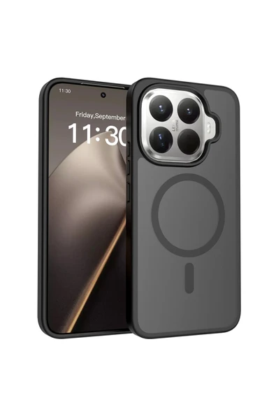 Coverzone Xiaomi 15T ile Uyumlu Sert PC Arka Yüzey Wireless Şarj Özellikli Buzlu Saydam ZF Kapak ürün görseli 1
