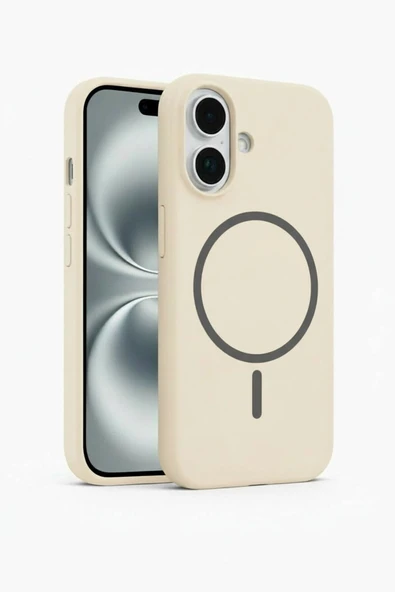 Coverzone İphone 17 İle Uyumlu MagSafe ile uyumlu Kablosuz Şarj Özellikli Kadife İç Yüzey Silikon Kılıf ürün görseli 1