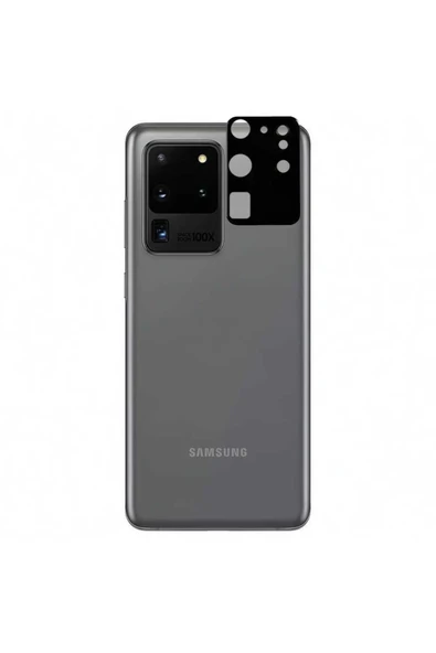 Coverzone Samsung Galaxy S20 Ultra Ile Uyumlu 3d Kamera Lens Koruma Z-panoply Tam Kaplayan Kamera Koruma Siyah ürün görseli 1