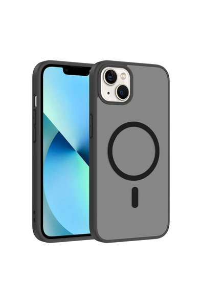 Coverzone iPhone 13 İle Uyumlu Kılıf Manyetik Kablosuz Şarj Uyumlu iPhone 13 için kilif Z-Babet ürün görseli 1