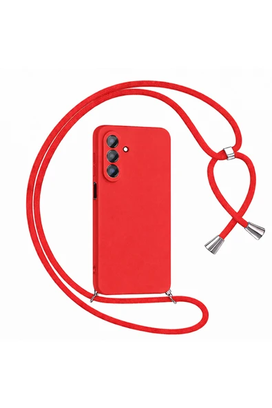 Coverzone Galaxy A17 ile Uyumlu İpli Boyun Askılı Silikon Kılıf boyun çapraz asılabilen İpli Kılıf ürün görseli 1