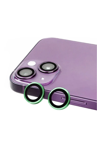 Coverzone Iphone 14 Ile Uyumlu Profesyonel Kamera Lens Koruma Camcov Açık Yeşil ürün görseli 1