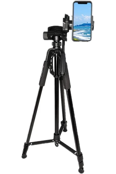 Coverzone Tripod Bluetooth Kumandalı Şarjlı Kalın Gövdeli Telefon Tutucu Çantalı 170 Cm Tripod NP-8840 ürün görseli 1