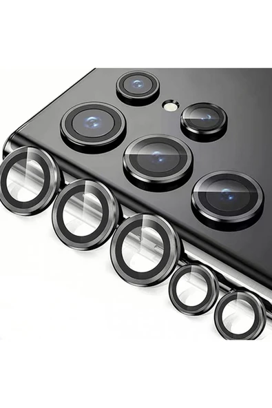 Coverzone Galaxy S23 Ultra Ile Uyumlu Kamera Lens Koruyucu Ineffable Kamera Lens Koruma Siyah ürün görseli 1