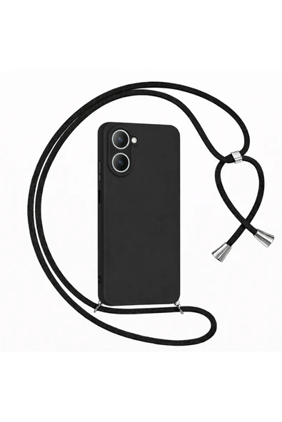 Coverzone Galaxy A07 ile Uyumlu İpli Boyun Askılı Silikon Kılıf boyun çapraz asılabilen İpli Kılıf ürün görseli 1