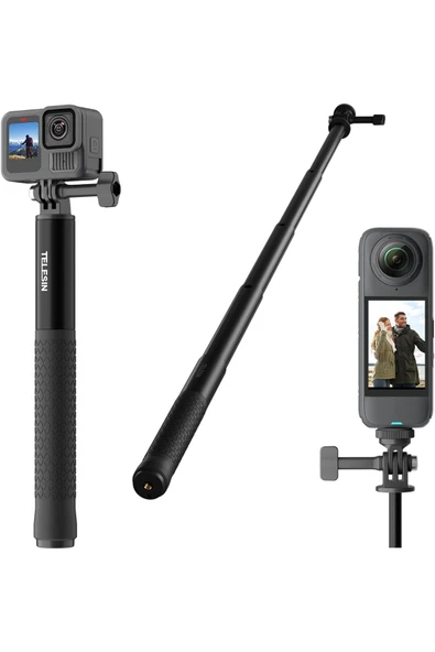 Coverzone Uzatılabilir Selfie Çubuğu GoPro Hero 13 12 11 10/Insta 360/DJI Osmo 360 Action 5 4 Pocket ürün görseli 1