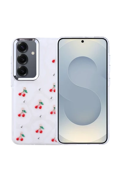 Coverzone Samsung Galaxy S24 Plus ile uyumlu Kılıf Airbag Köşeli Şeffaf Baskılı Z-Kutup ürün görseli 1