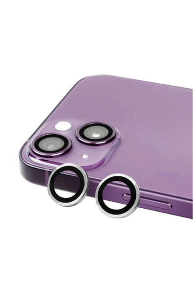 Coverzone Iphone 14 Plus Ile Uyumlu Profesyonel Kamera Lens Koruma Camcov Gümüş ürün görseli 1