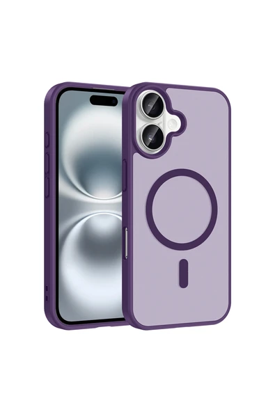 Coverzone iPhone 16 İle Uyumlu Kılıf Manyetik Kablosuz Şarj Uyumlu iPhone 16 için kilif Z-Babet ürün görseli 1