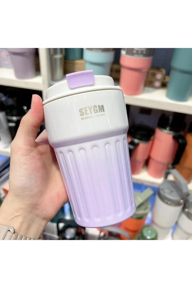 Coverzone Paslanmaz Çelik Su Matarası Spor Matarası Kapaklı 400 ml Çocuk Şişesi Ev Ofis Okul Fitness Su Şisesi ürün görseli 1