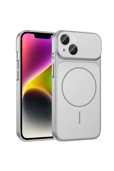 Coverzone İPhone 15 ile Uyumlu 17 Pro Görünümlü Magsafe Destekli Lens Korumalı Şık Telefon Kılıfı ürün görseli 1