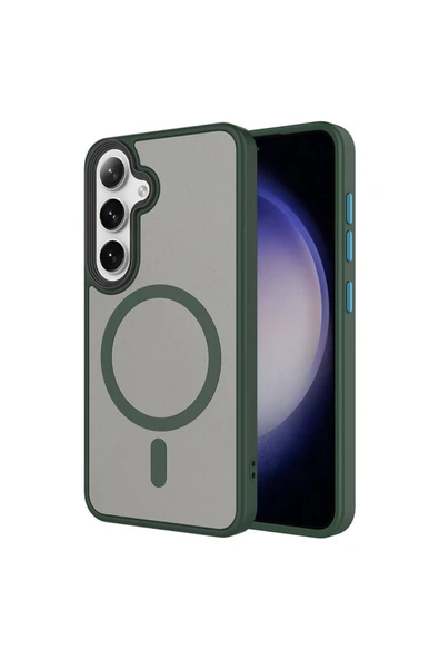 Coverzone Galaxy S23 Plus ile Uyumlu Sert PC Arka Yüzey Wireless Şarj Özellikli Buzlu Saydam ZF Kapak ürün görseli 1