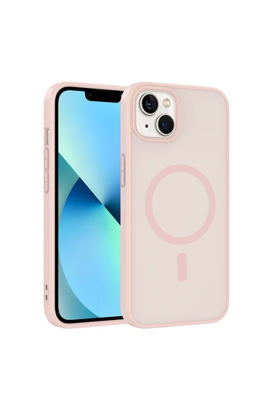 Coverzone iPhone 14 İle Uyumlu Kılıf Manyetik Kablosuz Şarj Uyumlu iPhone 14 için kilif Z-Babet ürün görseli 1