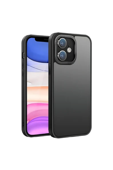 Coverzone Galaxy S22 Ultra ile Uyumlu Köşe Korumalı Buzlu Saydam Metal Koruma Çerçeveli Kamera Korumalı Kılıf ürün görseli 1