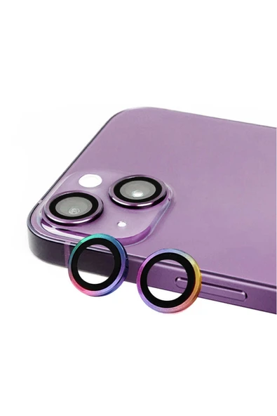 Coverzone Iphone 14 Ile Uyumlu Profesyonel Kamera Lens Koruma Camcov Colorful ürün görseli 1