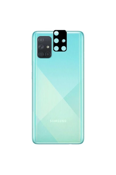 Coverzone Samsung Galaxy A71 Ile Uyumlu 3d Kamera Lens Koruma Z-panoply Tam Kaplayan Kamera Koruma Siyah ürün görseli 1