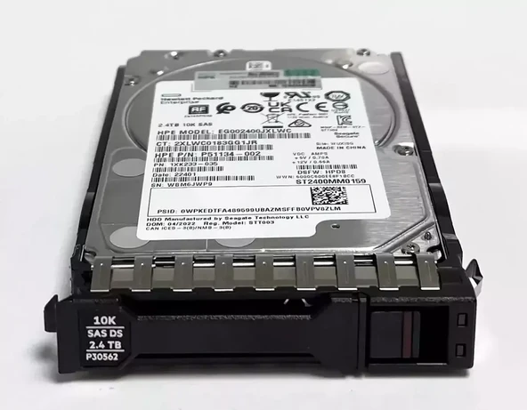 HPE 2.4TB 10K 12G SAS 2.5" Sunucu Harddisk EG002400MXJQT ST2400MM0149 P28526-001 P28621-001 1XK223-8 ürün görseli 1