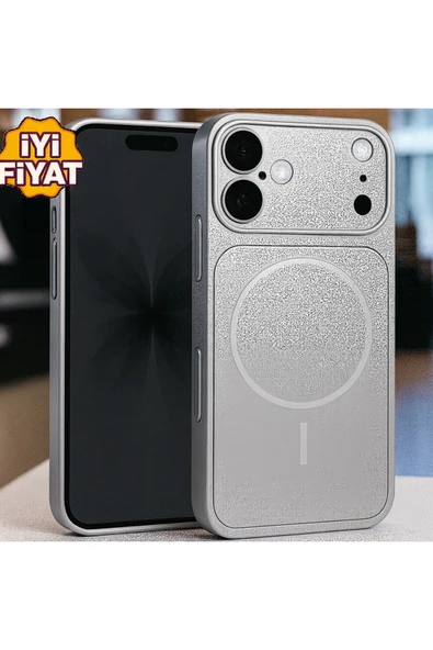 Coverzone İPhone 16 ile Uyumlu 17 Pro Görünümlü Magsafe Destekli Lens Korumalı Şık Telefon Kılıfı ürün görseli 1