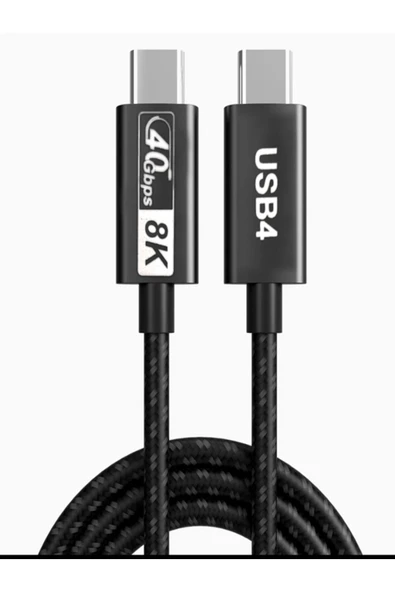 Coverzone Macbook ile Uyumlu Thunderbolt 4 Kablo USB-C'den USB'ye 4.0,8k,40Gbps,PD100W Şarj, 100 cm ürün görseli 1