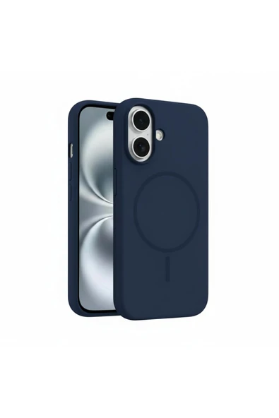 Coverzone İphone 16 Plus İle Uyumlu MagSafe ile uyumlu Kablosuz Şarj Özellikli Kadife İç Yüzey Silikon Kılıf ürün görseli 1