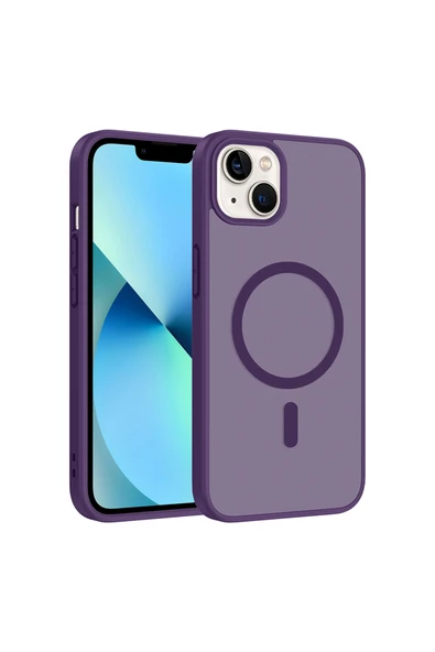 Coverzone iPhone 13 İle Uyumlu Kılıf Manyetik Kablosuz Şarj Uyumlu iPhone 13 için kilif Z-Babet ürün görseli 1