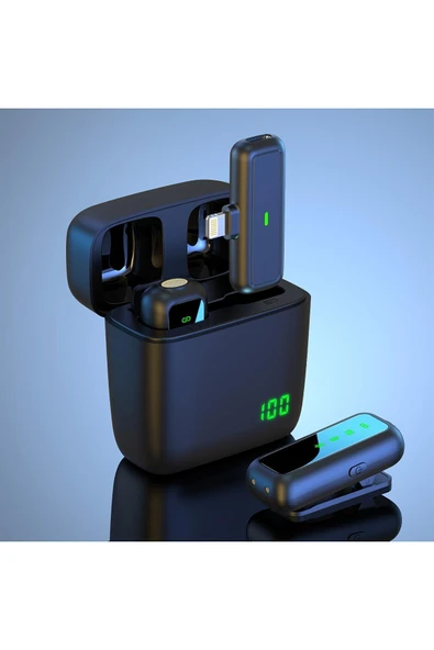 Coverzone Yaka Mikrofonu Iphone Lightning Uyumlu Kablosuz Klipsli Yaka Mikrofonu J11 ürün görseli 1