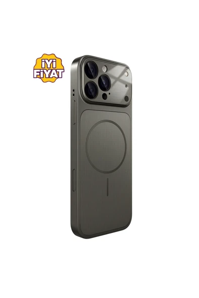 Coverzone İPhone 14 Pro Max ile Uyumlu 17 Pro Max Görünümlü Magsafe Destekli Lens Korumalı Şık Telefon Kılıfı ürün görseli 1