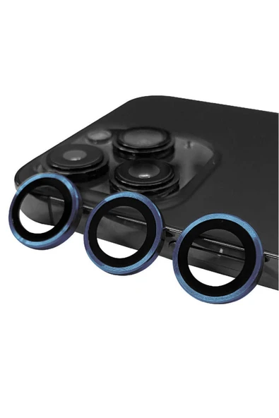 Coverzone Iphone 14 Pro Max Ile Uyumlu Profesyonel Kamera Lens Koruma Camcov Lacivert ürün görseli 1