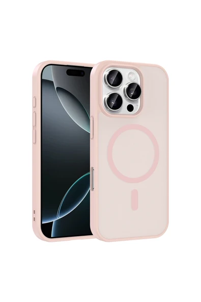Coverzone iPhone 16 Pro İle Uyumlu Kılıf Manyetik Kablosuz Şarj Uyumlu iPhone 16 Pro için kilif Z-Babet ürün görseli 1