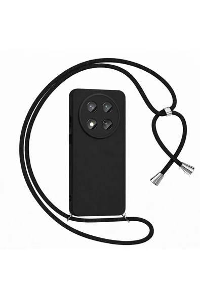 Coverzone Honor Magic 7 Lite ile Uyumlu İpli Boyun Askılı Silikon Kılıf boyun çapraz asılabilen İpli Kılıf ürün görseli 1