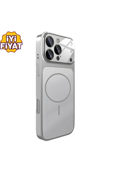 Coverzone İPhone 16 Pro Max ile Uyumlu 17 Pro Max Görünümlü Magsafe Destekli Lens Korumalı Şık Telefon Kılıfı ürün görseli 1