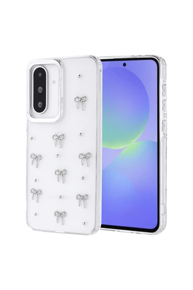 Coverzone Samsung Galaxy A35 ile uyumlu Kılıf Airbag Köşeli Şeffaf Baskılı Z-Kutup ürün görseli 1