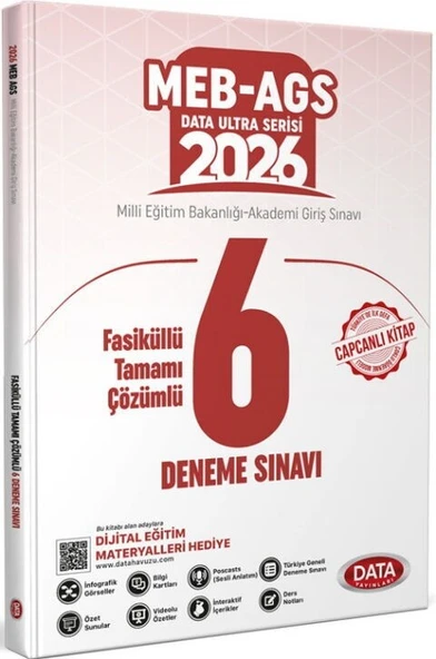 2026 MEB AGS 6 Deneme Sınavı Data Yayınları ürün görseli 1