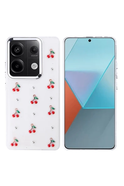 Coverzone Xiaomi Redmi Note 13 Pro 4G ile uyumlu Kılıf Airbag Köşeli Şeffaf Baskılı Z-Kutup ürün görseli 1