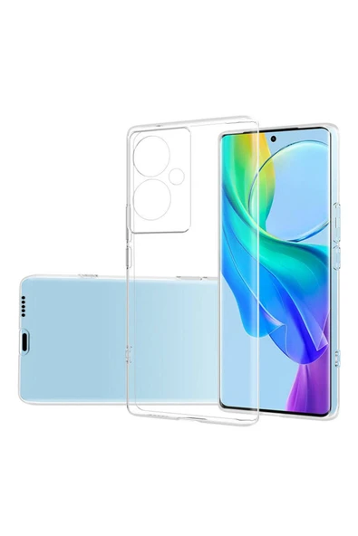 Coverzone Vivo V29 Lite 5G ile Uyumlu Kılıf Süper Esnek Yapılı Kamera Korumalı Silikon Şeffaf Kapak ürün görseli 1