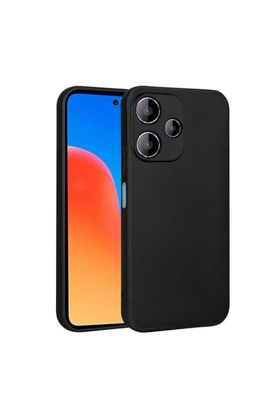 Coverzone Xiaomi Redmi 12 5G ile uyumlu Kılıf Z- Premier Silikon Soft Pürüzsüz Yüzey Kapak Siyah ürün görseli 1