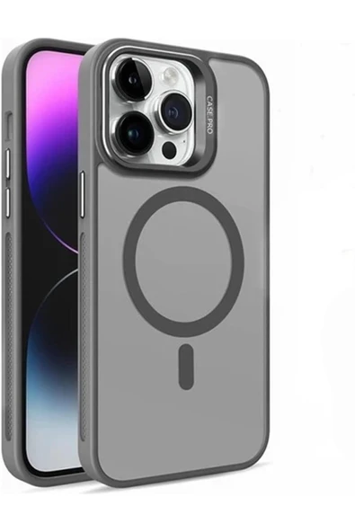 Coverzone iPhone 15 Pro Max ile Uyumlu Kamera Lens Aparatlı Stand Olabilen Magsafe ile uyumlu  Magnetic ürün görseli 1