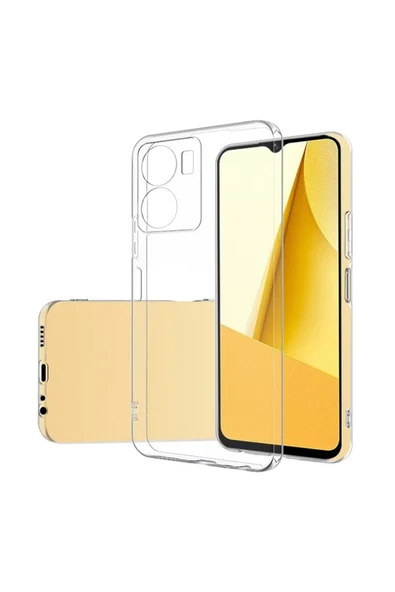 Coverzone Vivo Y16 Ile Uyumlu Kılıf Süper Esnek Toz, Kirden Koruyan Silikon Süper Şeffaf ürün görseli 1