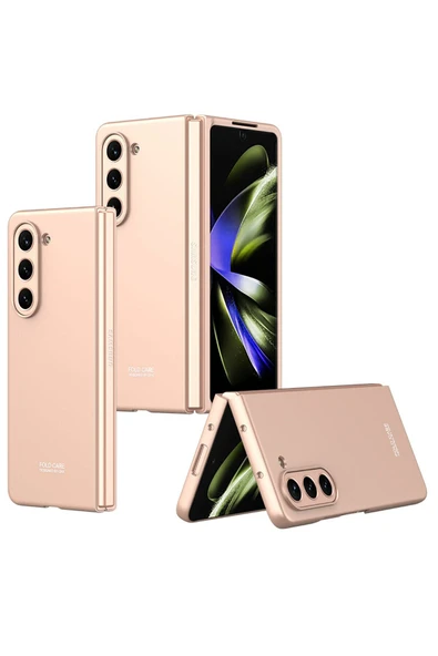 Coverzone Galaxy Z Fold 5 Ile Uyumlu Kılıf Mat Görünümlü 180° Açılıp Kapanabilir Z-kıpta ürün görseli 1