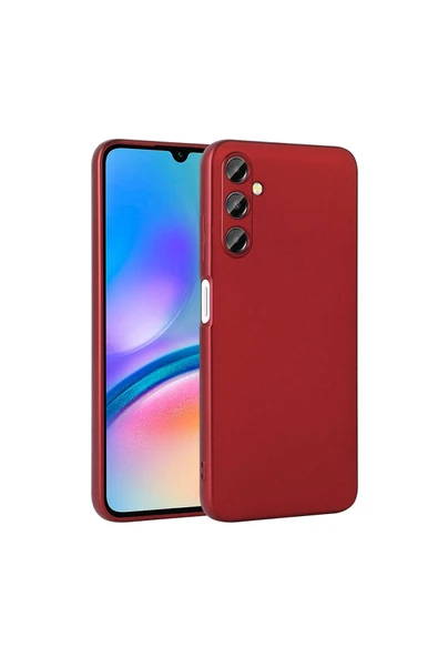 Coverzone Galaxy A05S ile uyumlu Kılıf Z- Premier Silikon Soft Pürüzsüz Yüzey Kapak Kırmızı ürün görseli 1
